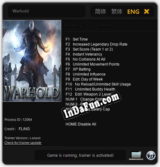 Trainer for Warhold [v1.0.4]