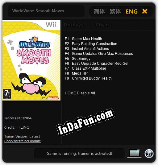 WarioWare: Smooth Moves: Trainer +9 [v1.3]