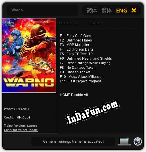 Trainer for Warno [v1.0.9]