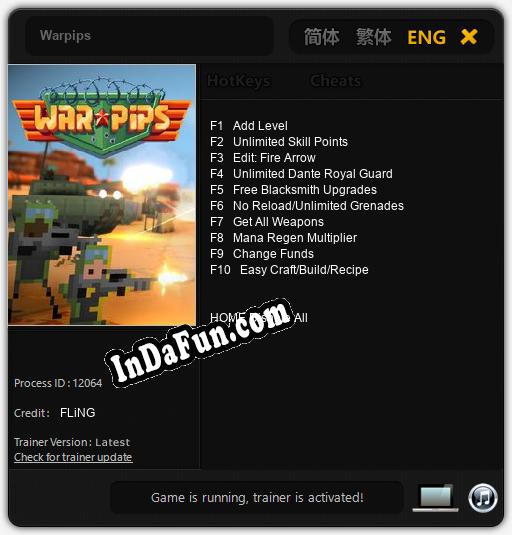 Warpips: Cheats, Trainer +10 [FLiNG]