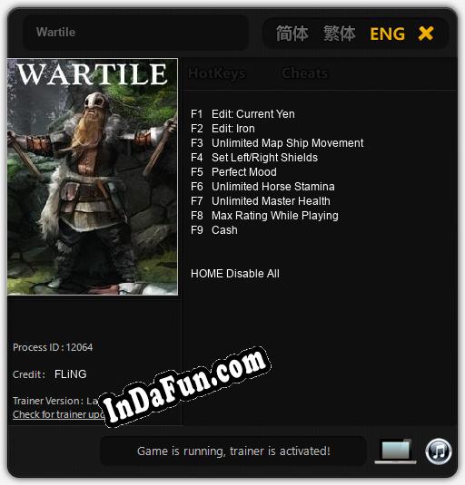 Wartile: TRAINER AND CHEATS (V1.0.12)