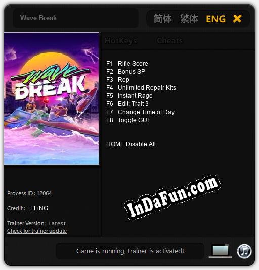 Wave Break: Trainer +8 [v1.6]