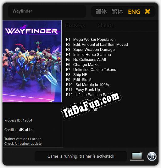 Wayfinder: Trainer +12 [v1.8]