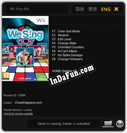 Trainer for We Sing 80s [v1.0.7]