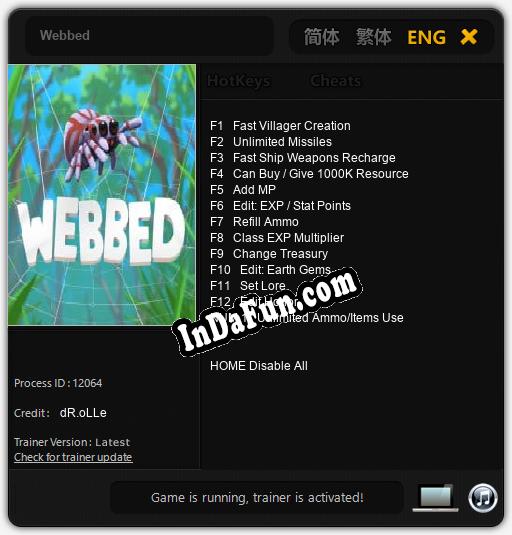 Trainer for Webbed [v1.0.6]