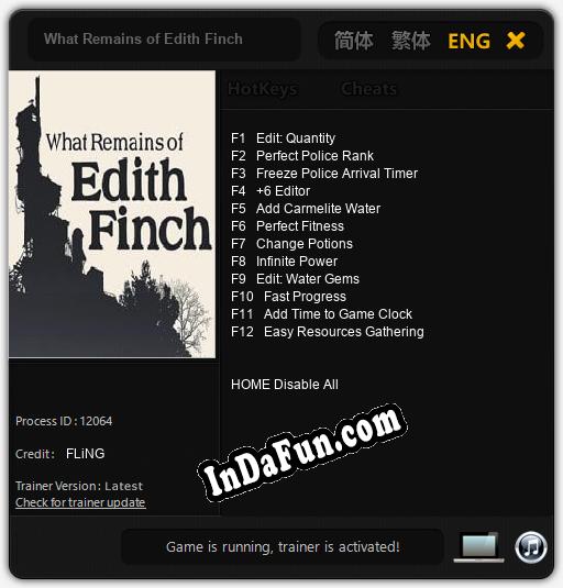 What Remains of Edith Finch: Cheats, Trainer +12 [FLiNG]