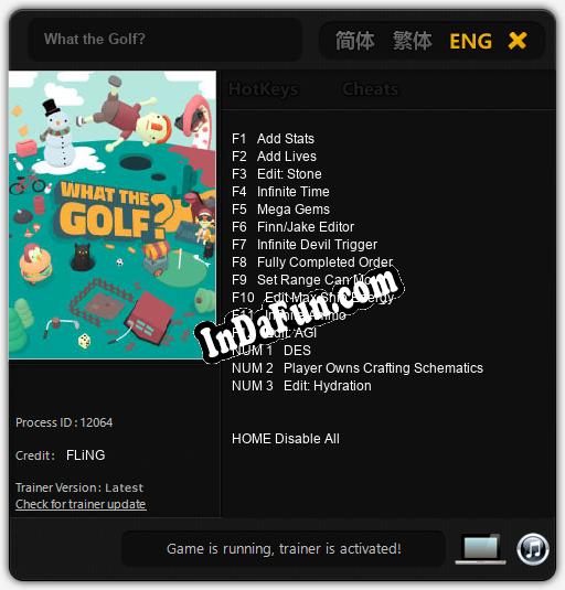 What the Golf?: Cheats, Trainer +15 [FLiNG]