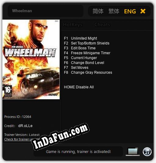 Trainer for Wheelman [v1.0.9]