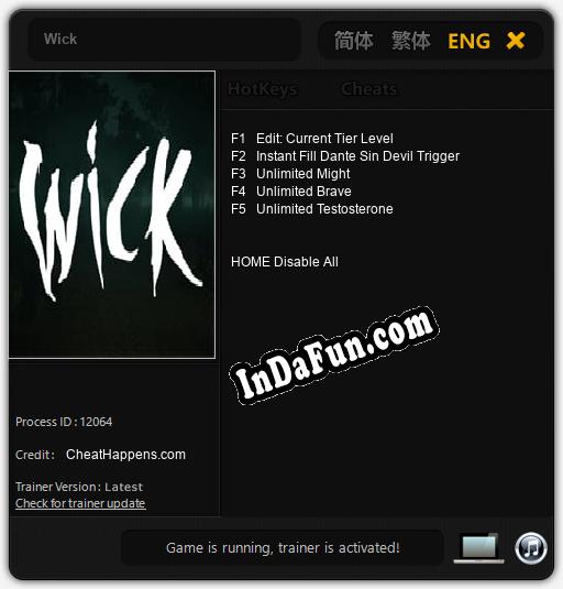 Wick: Cheats, Trainer +5 [CheatHappens.com]