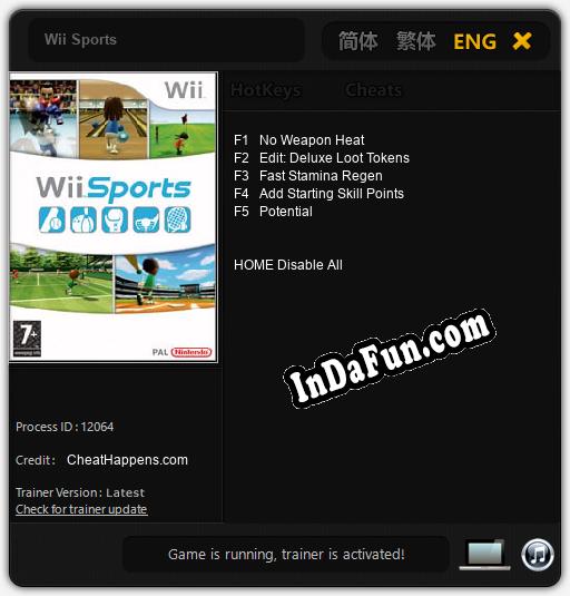Wii Sports: Trainer +5 [v1.9]