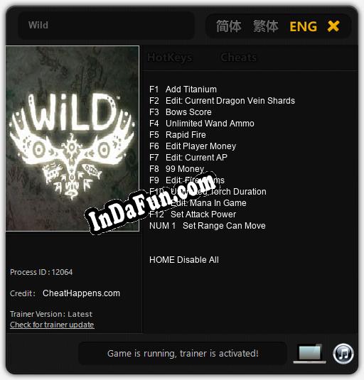 Wild: Trainer +13 [v1.6]