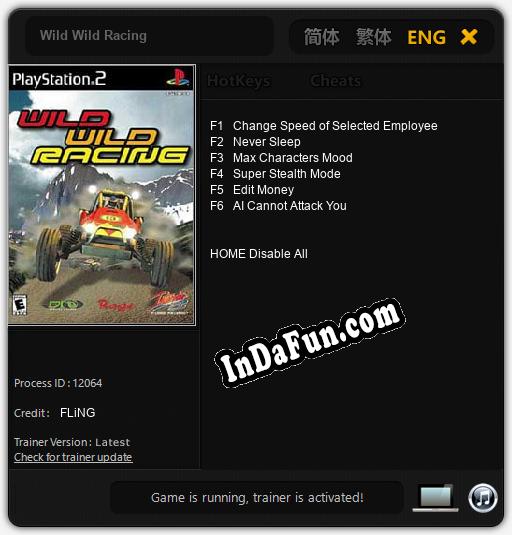 Wild Wild Racing: Trainer +6 [v1.1]