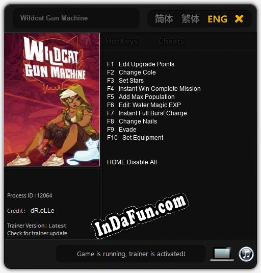 Wildcat Gun Machine: TRAINER AND CHEATS (V1.0.20)