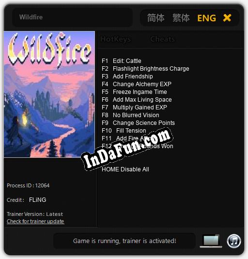 Wildfire: TRAINER AND CHEATS (V1.0.6)