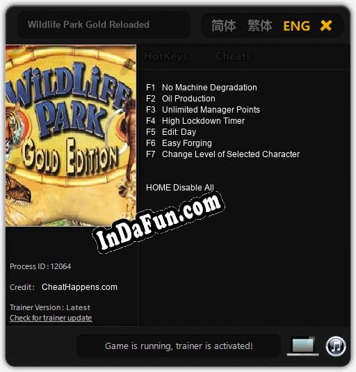 Wildlife Park Gold Reloaded: TRAINER AND CHEATS (V1.0.79)