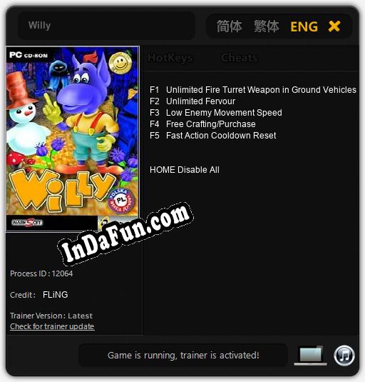 Willy: Trainer +5 [v1.9]