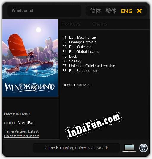 Trainer for Windbound [v1.0.6]