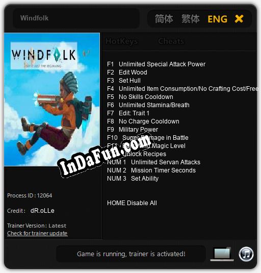 Windfolk: Cheats, Trainer +15 [dR.oLLe]