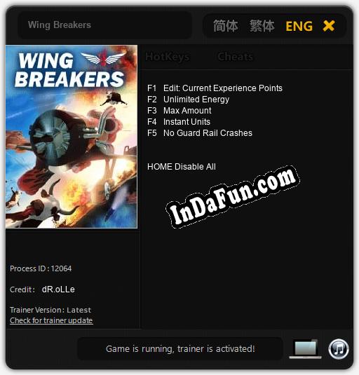 Wing Breakers: TRAINER AND CHEATS (V1.0.74)