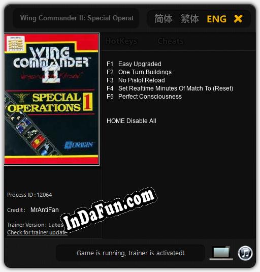 Wing Commander II: Special Operations 1: Cheats, Trainer +5 [MrAntiFan]