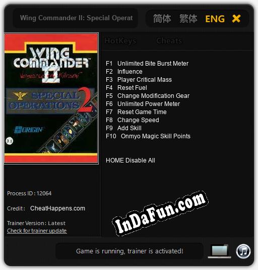 Trainer for Wing Commander II: Special Operations 2 [v1.0.4]