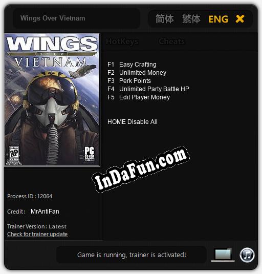 Wings Over Vietnam: Cheats, Trainer +5 [MrAntiFan]