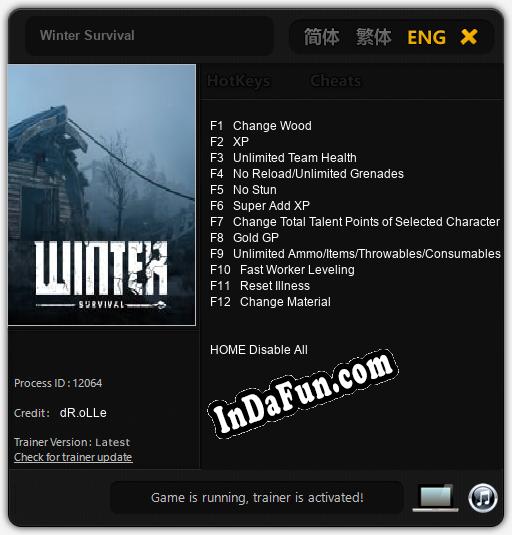 Winter Survival: Trainer +12 [v1.4]