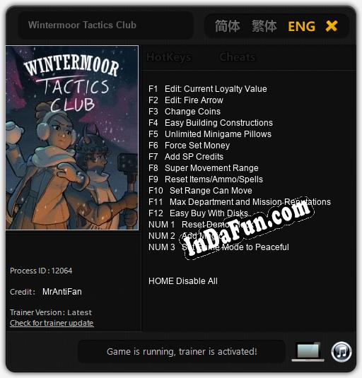 Wintermoor Tactics Club: Trainer +15 [v1.7]