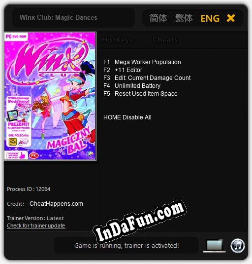 Winx Club: Magic Dances: TRAINER AND CHEATS (V1.0.33)