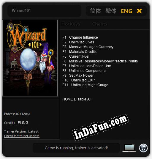 Trainer for Wizard101 [v1.0.7]