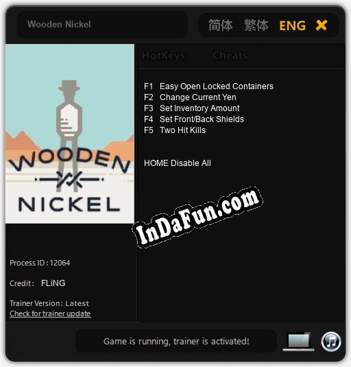 Trainer for Wooden Nickel [v1.0.2]