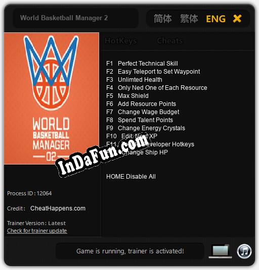 World Basketball Manager 2: TRAINER AND CHEATS (V1.0.85)