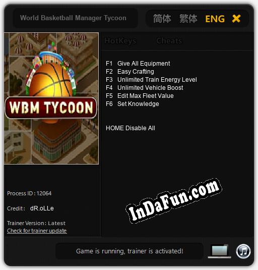 World Basketball Manager Tycoon: Trainer +6 [v1.5]