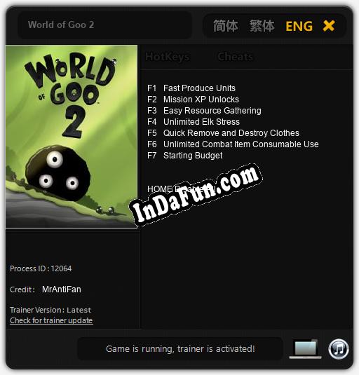 World of Goo 2: TRAINER AND CHEATS (V1.0.46)