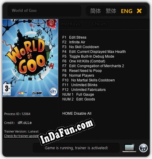 World of Goo: TRAINER AND CHEATS (V1.0.59)