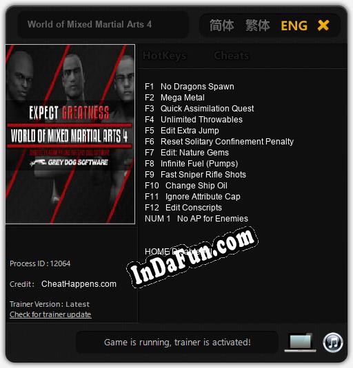 Trainer for World of Mixed Martial Arts 4 [v1.0.6]