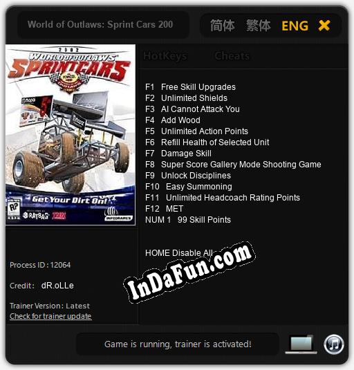 World of Outlaws: Sprint Cars 2002: TRAINER AND CHEATS (V1.0.74)