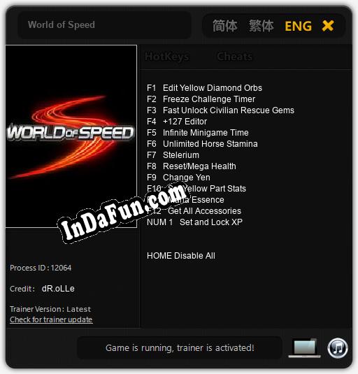 World of Speed: Cheats, Trainer +13 [dR.oLLe]