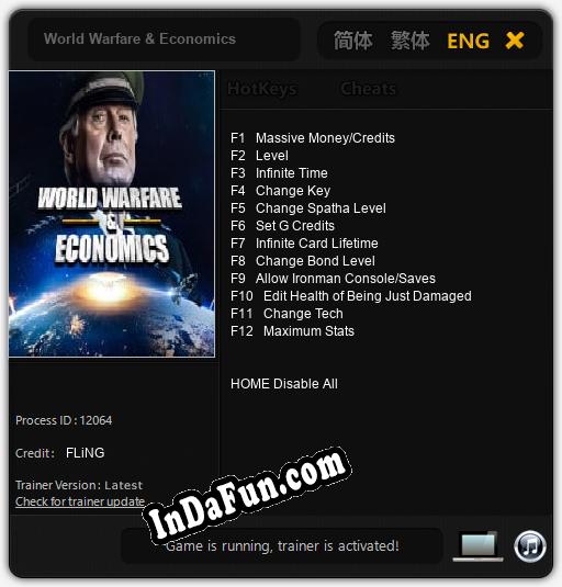 World Warfare & Economics: TRAINER AND CHEATS (V1.0.30)