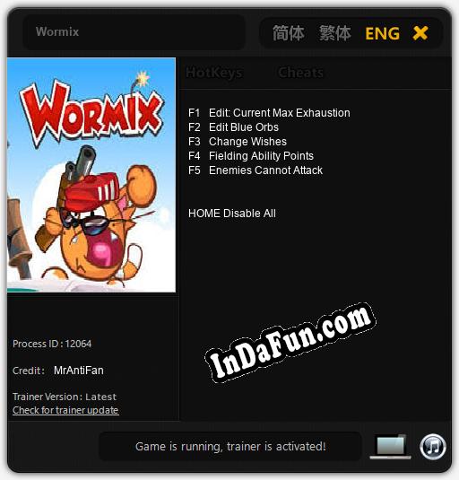 Wormix: Cheats, Trainer +5 [MrAntiFan]