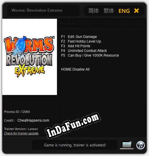 Worms: Revolution Extreme: Cheats, Trainer +5 [CheatHappens.com]