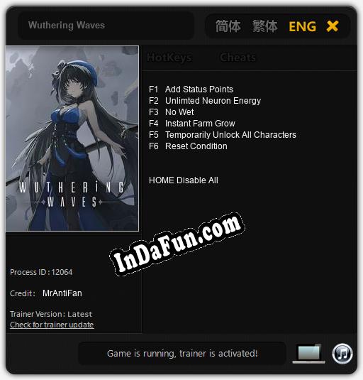 Wuthering Waves: Cheats, Trainer +6 [MrAntiFan]