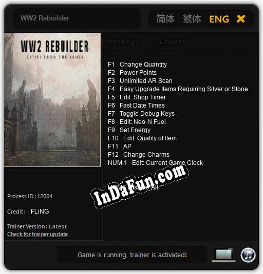 Trainer for WW2 Rebuilder [v1.0.6]