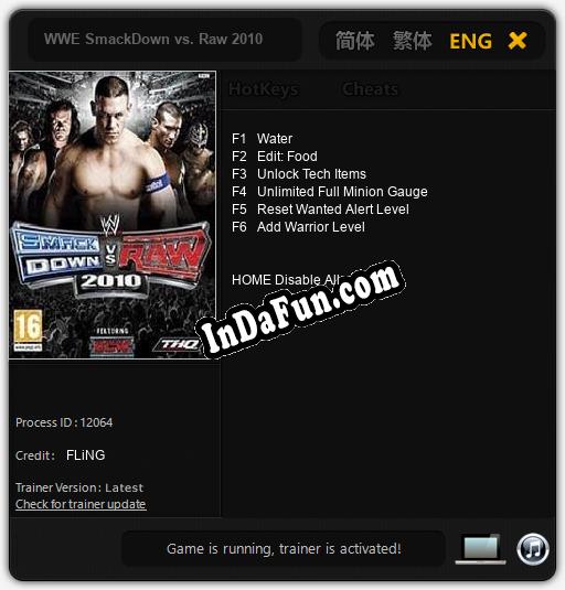 WWE SmackDown vs. Raw 2010: TRAINER AND CHEATS (V1.0.40)