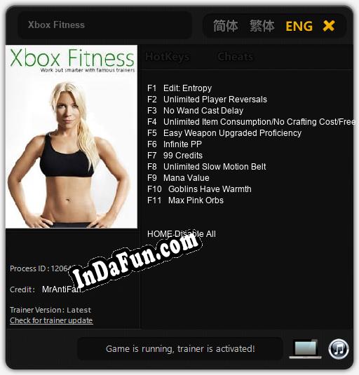 Xbox Fitness: TRAINER AND CHEATS (V1.0.57)