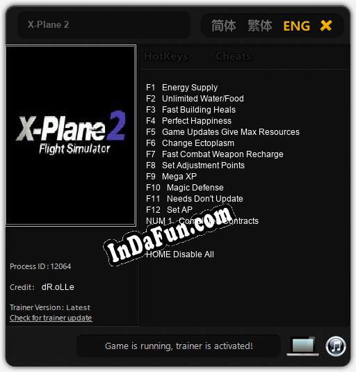 X-Plane 2: Trainer +13 [v1.3]