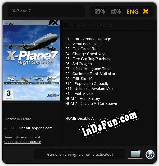 X-Plane 7: TRAINER AND CHEATS (V1.0.53)