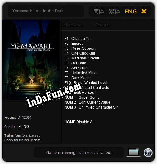 Yomawari: Lost in the Dark: Cheats, Trainer +15 [FLiNG]