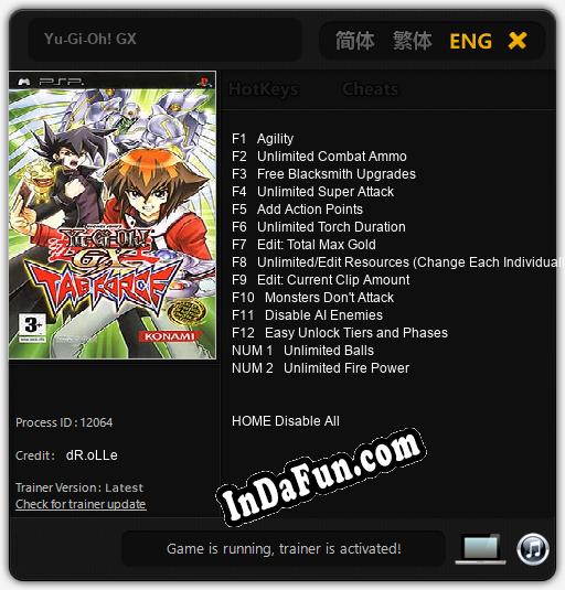 Trainer for Yu-Gi-Oh! GX [v1.0.7]