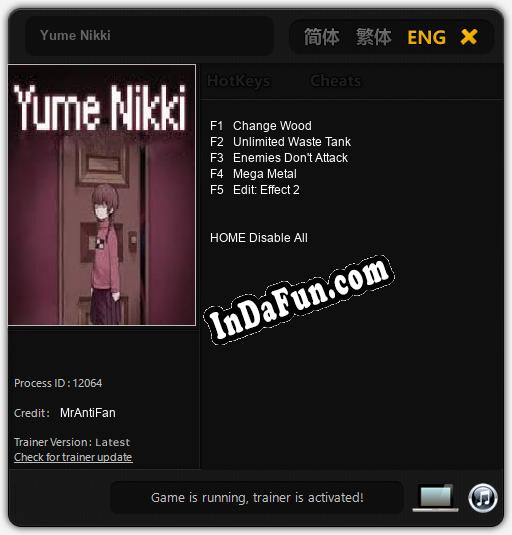 Yume Nikki: Trainer +5 [v1.5]